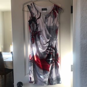 🌹Bali lined black grey & red dress for day night